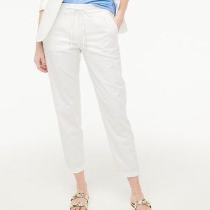 J.Crew Factory Linen-Cotton Blend Drawstring Pant (Size 4)